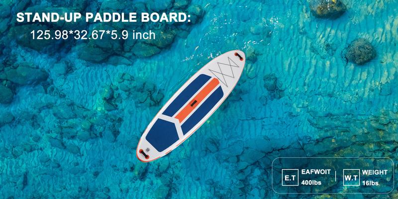 Premium SUP Inflatable Stand Up Paddle Board with 2-in-1 Paddle, Wide Stable Design, Non-Slip Comfort Deck for Adults & Youth, Non-Slip Comfort Deck