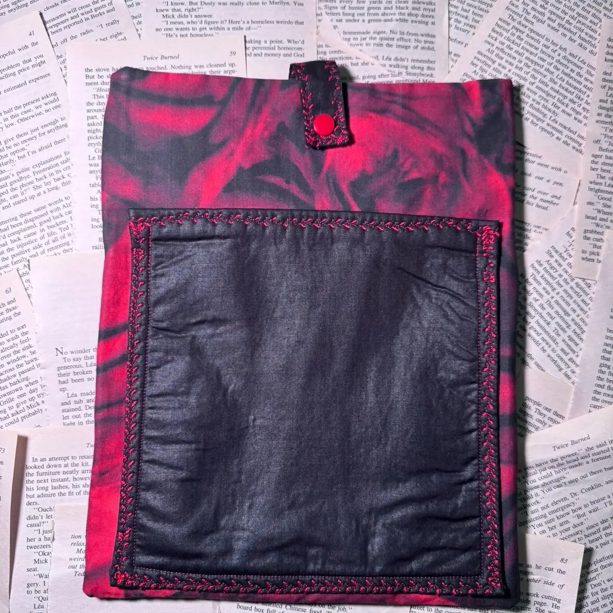 “Custom Pocket Book Sleeves – Personalized Fabric Designs for Book Lovers”