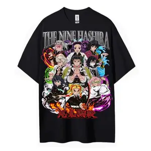 Demon Slayer Hashira T-Shirt Men Women Anime Graphic Tee Cotton Short Sleeve Casual Tops Summer 2026 Kimetsu No Yaiba Streetwear for Anime Fans