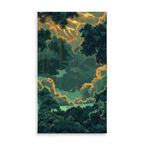 MWW C1TCLRGE6X6XW3 58 x 102 in. Drops Orange Indoor & Outdoor Tablecloth for Home Decor