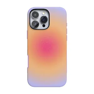 Casely iPhone 16 Pro Max Case | Aura | Rainbow Sunset Halo | Bold Protective Design | Compatible with MagSafe