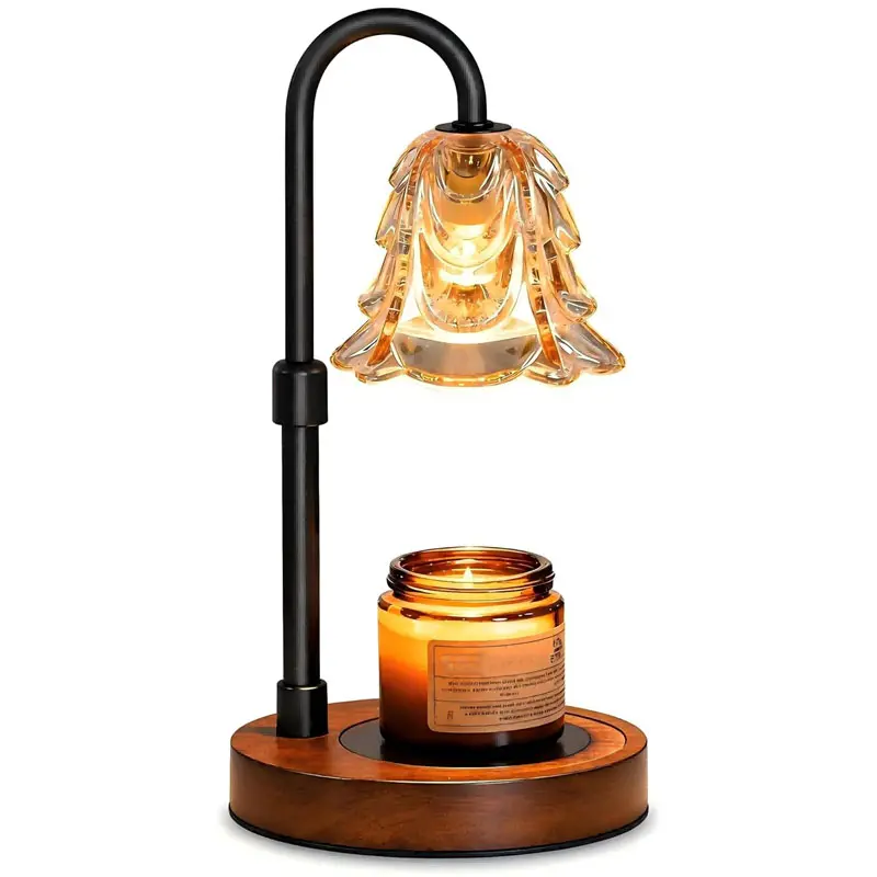 Flower Candle Warmer Lamp with Timer Dimmer, Electric Wax Melter for Jar Candles, Safe Flameless Candle Warmer Light for Bedroom, Home Decor, 2 extra bulbs included, Housewarming Gifts for Sister, Women, Mom, Girlfriend, Couple(Candles not included)