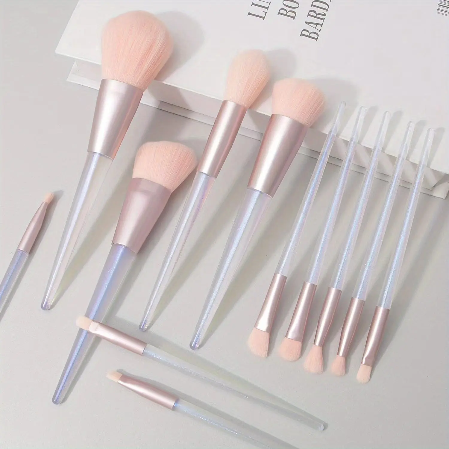 12-Piece Aurora Face Makeup Set - Includes Face Roller, Gua Sha, Translucent Loose Powder, Concealer, Blush & Brushes for Eyeshadow, 12Pcs Aurora Set, Cosmetic, Multi-Use Tools, Naturally Derived, Twelve Pieces