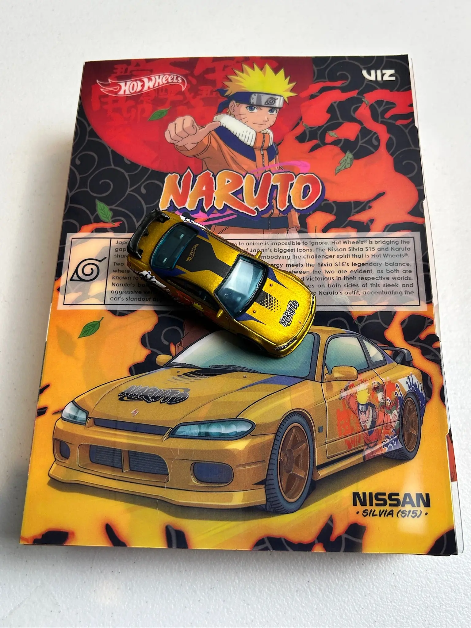 Hot Wheels 1:64 Collectors Anime Series - Nissan Silvia (S15) Naruto
