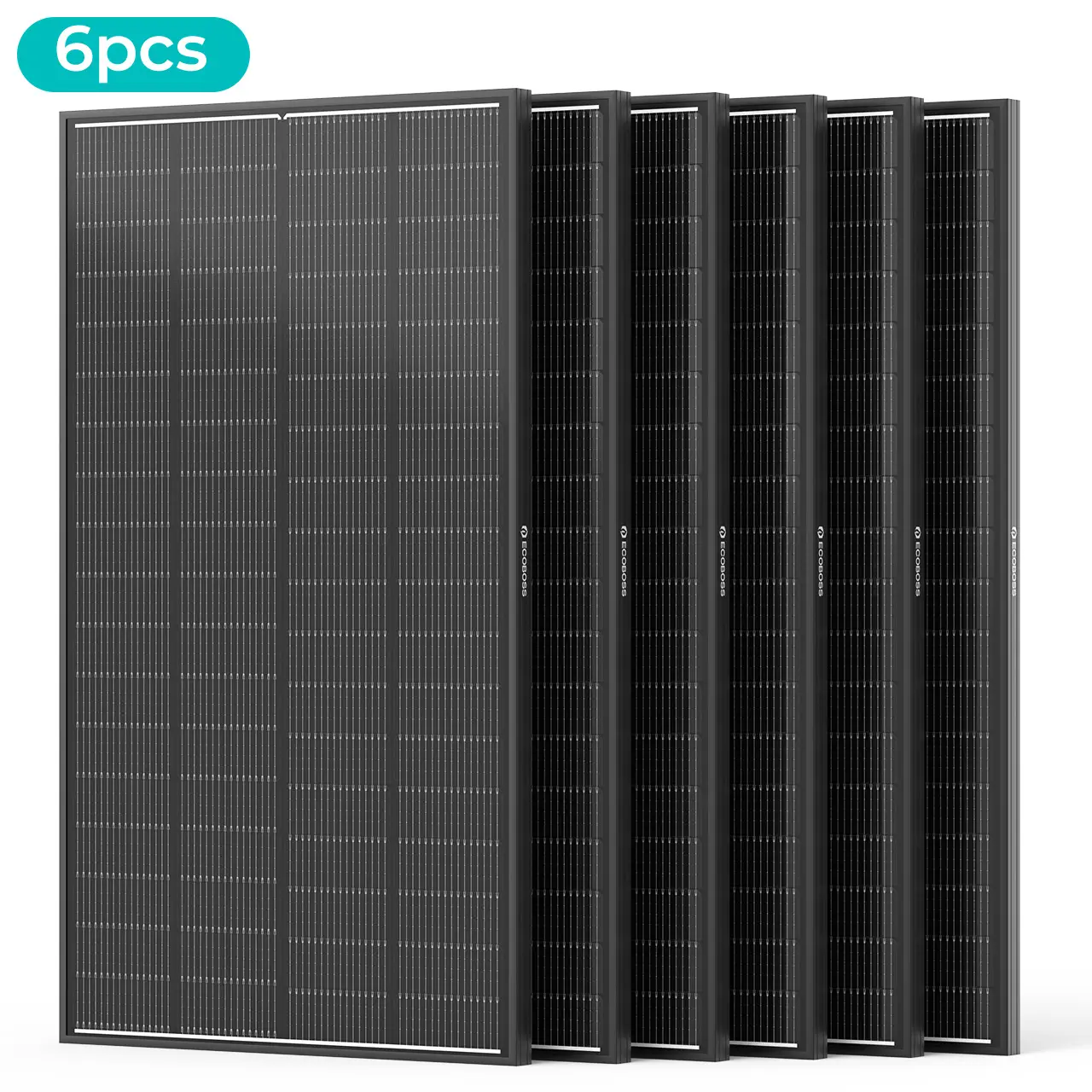 [Summerfinds] ECOBOSS 1200W Solar Panel Kit, 6PCS 200W N-Type 16BB 12V Monocrystalline Solar Panels, 25.6% High Efficiency, IP68 Waterproof, 30-Year Lifespan for RV, Van, Marine & Off-Grid System