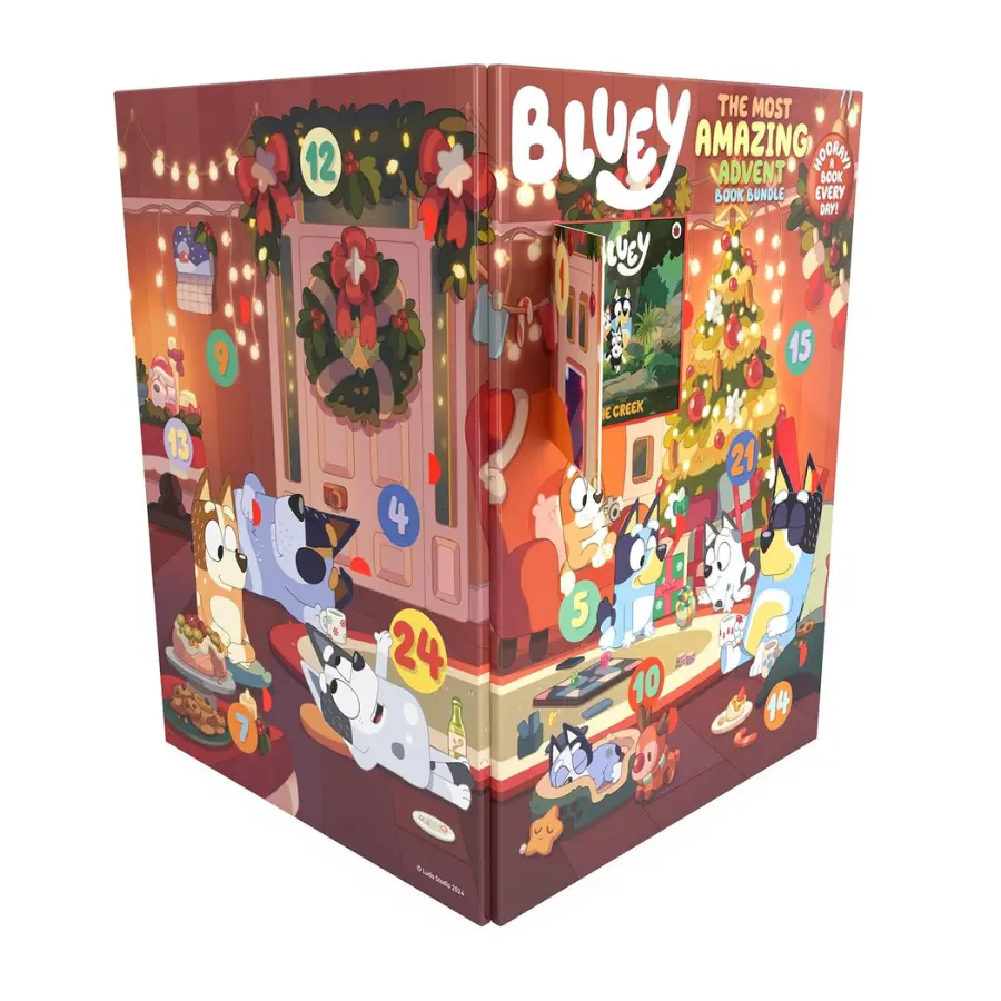 Kids Advent Calendar Book Bundle – Bluey Holiday Collection