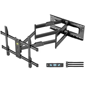 Heavy Duty Long Arm TV Wall Mount with 43" Dual Articulating Arms Fits Most 50-90" Screens Full Motion TV Stand Swivel Tilt TV Mount Holds 190 lbs 16",  60.39" Studs VESA 600 x 400 mm Forged Bracket nightstand tv stand