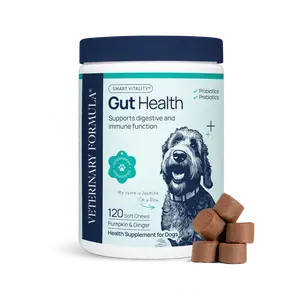 Gut Health Supplement & Probiotics for Daily Digestive Support; Soft Chew for Dogs