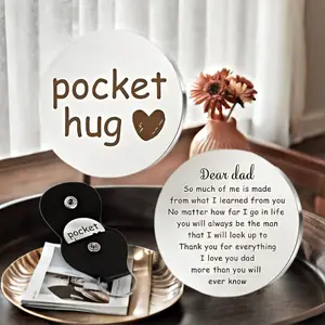 Father's keychain Christmas gift leather case Elegant Durable Pocket Organizer Protector