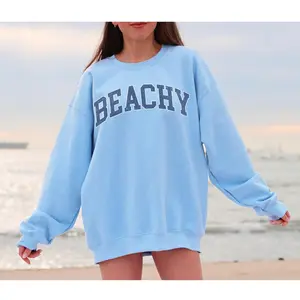 Beachy Sweatshirt, Beach Sweatshirt, Summer Sweatshirt, Gift for Beach Lover, Beach Pullover, Beachy Shirt, Beach Vacation Shirt