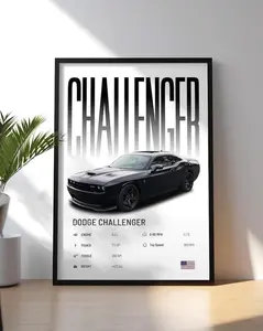 Challenger Poster Car Print Hyper Car Poster Super Car Print Art Print Car Poster Home Decor Wall Decor