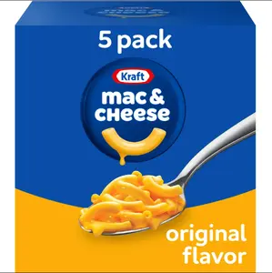 Kraft Original Mac N Cheese Macaroni and Cheese Dinner, 5 ct Pack, 7.25 oz Boxes Pasta Flavor