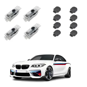 Never Fade Led Car Door Light Logo Welcome Lights Accessories Compatible With 1/3/4/5/6/7/x1/x2/x3/x4/x5/x6/x7/m/328i/28i/530i/528i/e92(4pcs)