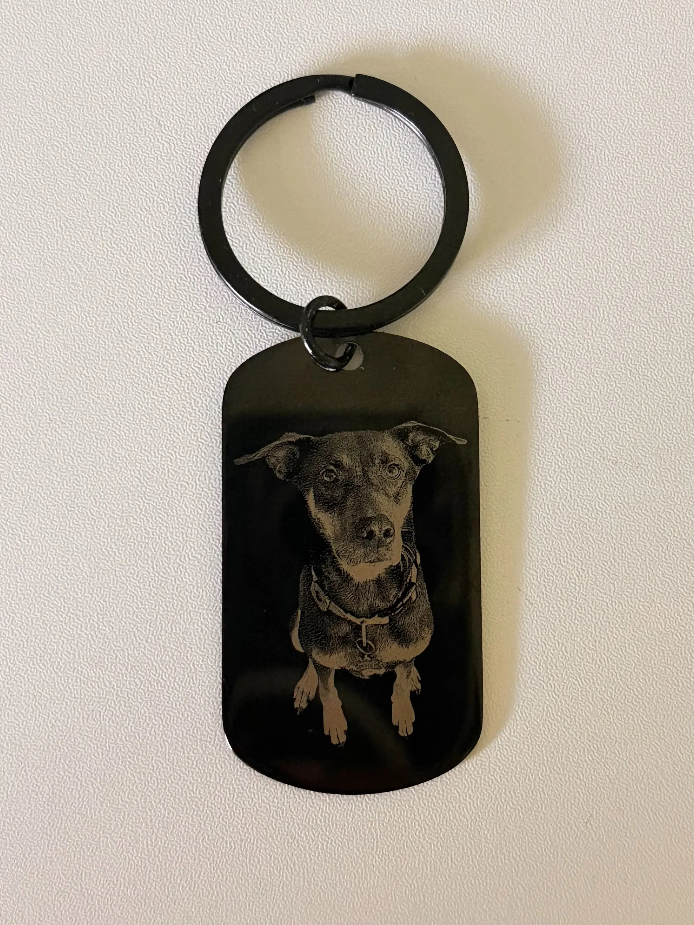 Personalized Pet Photo Keychain (Realistic), Custom Commemorative Pet Keychain, Engraved Pet Portrait Keychain, Pet Loss Gift,Pet Lover Gift
