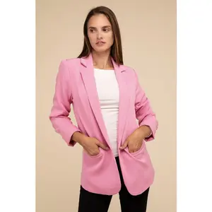 ZENANA Open Front Classic Blazer