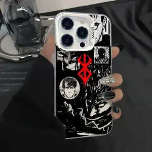 Guts Berserk Anime Phone Case Stylish Protective TPU Phonecases for iPhone 17 16 15 14 13 12 11 Pro/Max/Plus Shock-proof Anti-fingerprint Anti Fall Matte Back Cover Accessories
