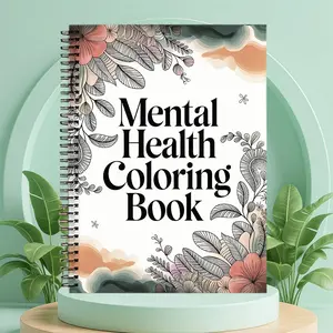Adult Mental Health Coloring Book, Fun and Stress-Relief Adult Teen Coloring Book, Perfect Relaxing Gift for Parties Birthdays Easter Christmas
