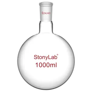 1 Neck Round Bottom Flask, 24/40 Joint, 25-5000 ml
