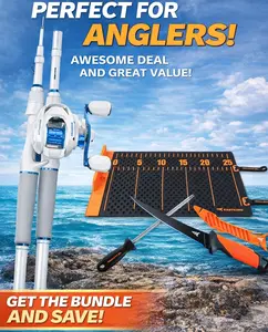 A power combo of the Centron Lite Casting Rod and Reel Combo and the EZ Fillet Fish Fillet Mat