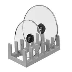 A Kitchen Lid Storage Rack, a Dish Drying Rack, a Creative Desktop Bookshelf, And a Separator Rack for Bowls And Lids