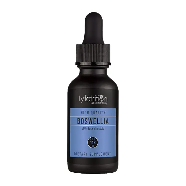 LYFETRITION Boswellia 455 mg 4 Oz Liquid 220 Servings Quick Absorption Non-GMO GMP Certified US Made Potent Herbal Extract