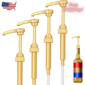 4 Pack Fresh Finest Coffee Syrup Pump Dispenser