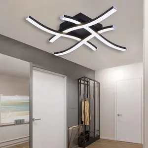 Modern Mood Lighting LED Ceiling Light Fixture, Geometric Design, Energy Efficient Lighting Solution for Bedroom Living Room Office Corridor Hallway
