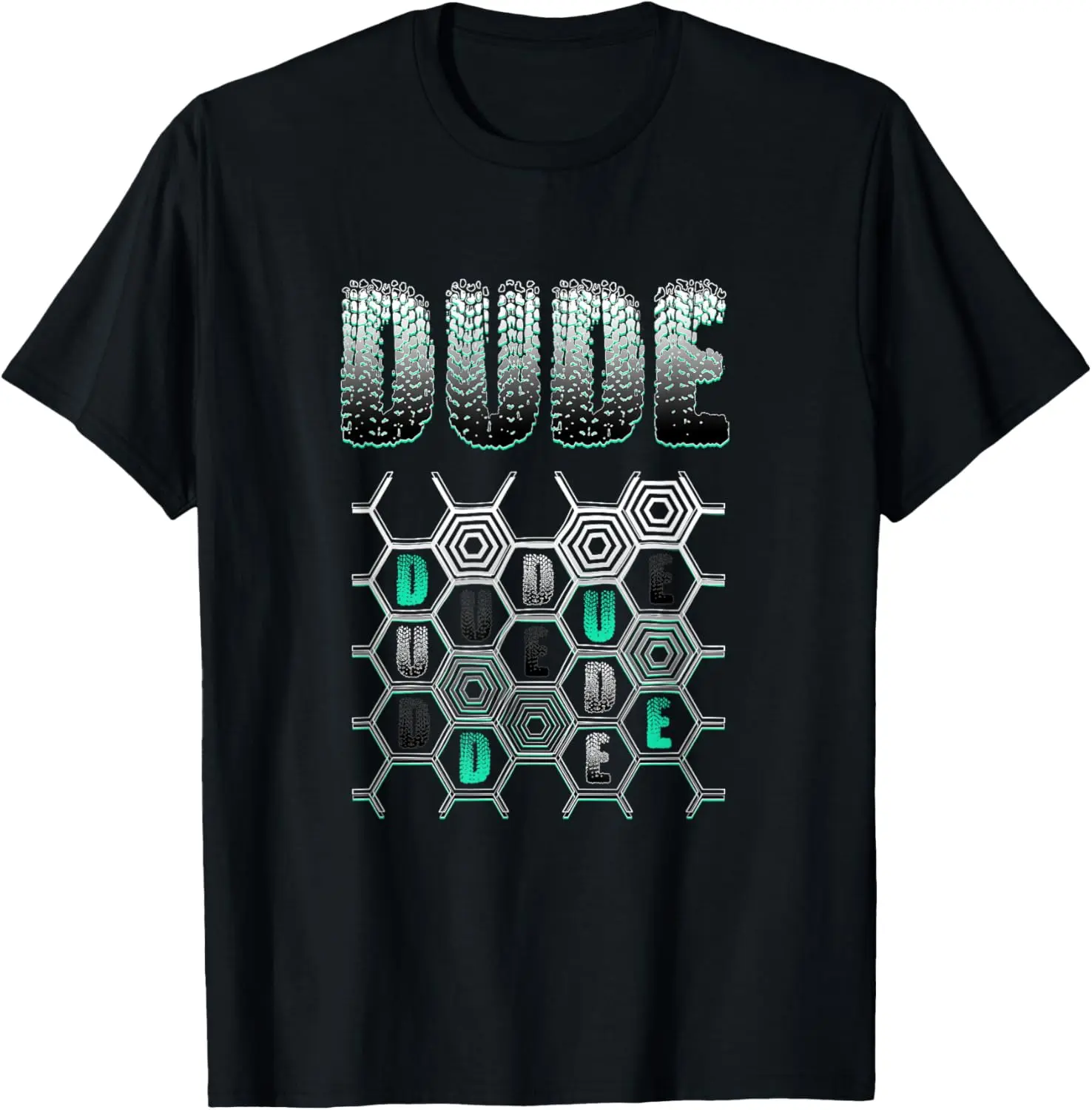 100%cotton Perfect Dude Unisex Black T-Shirt