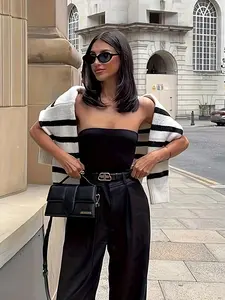 Women's Sexy Casual Minimalis Tube Top，Go with Everything，Form Fitting Quiet luxury，Hot girls Staple Always Recommend-XSY3004