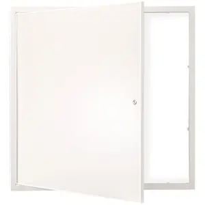 Metal Access Panel for Drywall Ceiling 16 x 16 Inch 24 x 24 Inch Plumbing Access Doors with Cam Latch Lock Heavy Duty Steel Wall Hole Cover Easy Install Removable Hinged Panel for Wiring Cables Silver