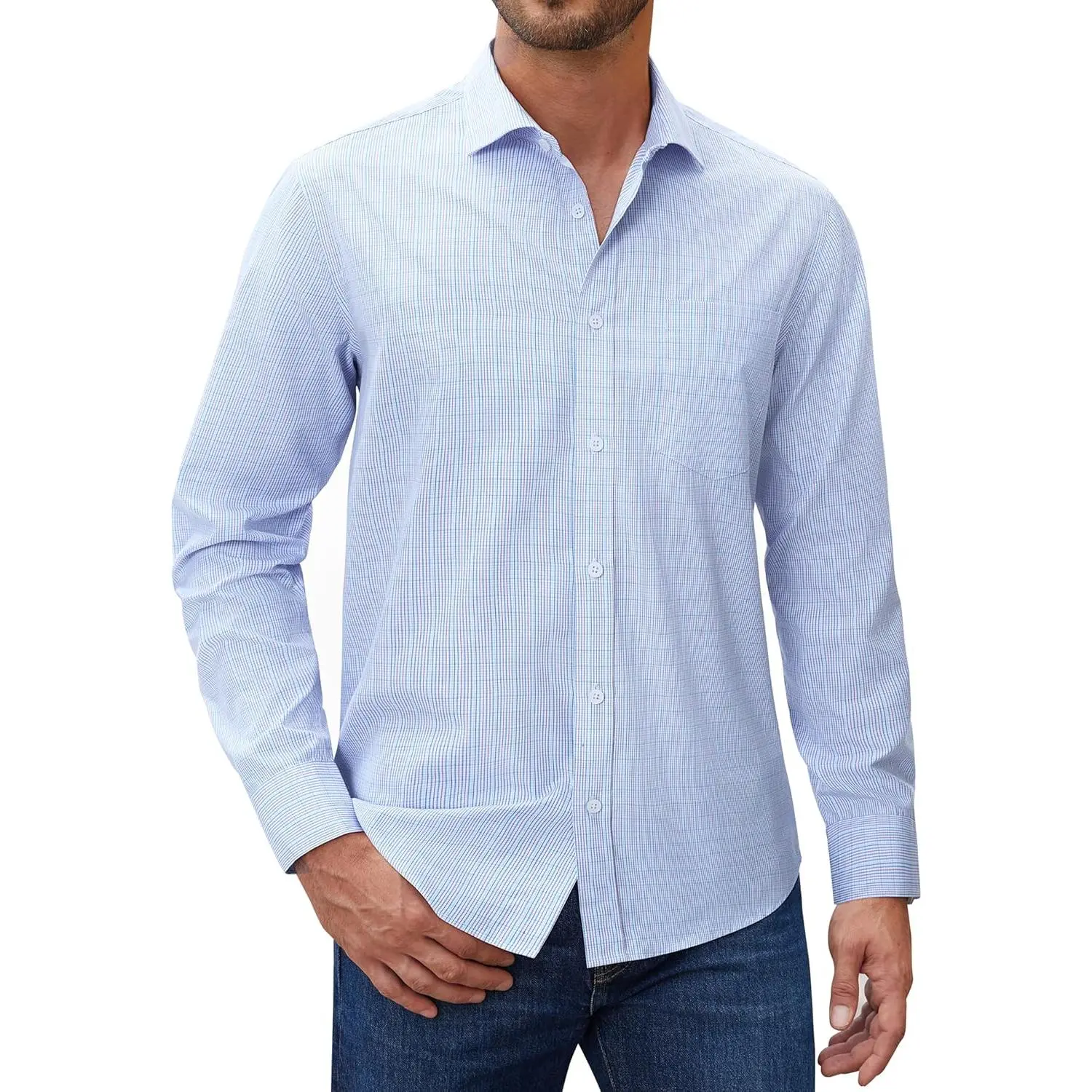 Blue Red White Check