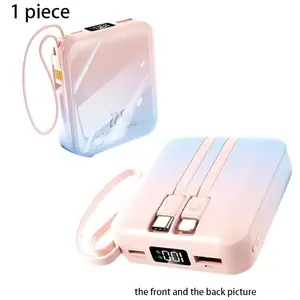 Portable Power Bank, 10000mAh USB Hand Warmer, Mini Mobile Power Bank, Fast Charging Power Bank for Home Office Outdoor