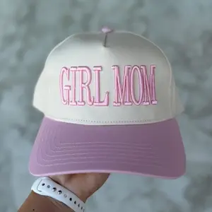 Girl Mom Embroidered Cap, Embroidered Baseball Cap, Trucker Hats Women