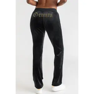Juicy Couture Gemini Customizable Big Bling Velour Track Pants Juicy Couture Gemini Customizable Big Bling Velour Track Pants