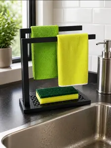 Minimalist Modern Kitchen Towel Rack, Bathroom Home Supplies Organiser