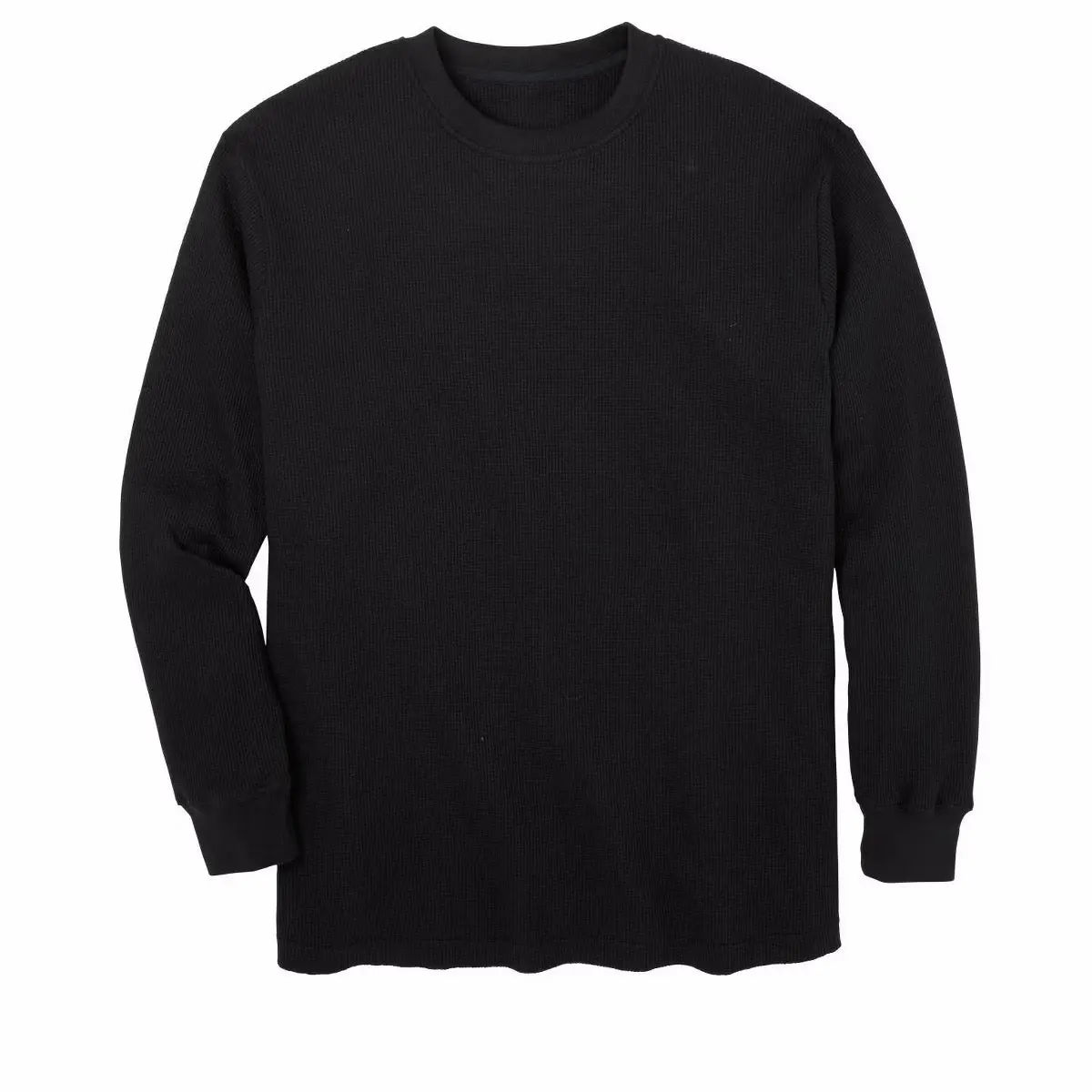 Goodfellow & Co Men's Waffle Knit Shirt, Casual Long Sleeve Crewneck Top in a Soft Cotton Polyester Fabric, Tops, Menswear, Ribbed, Knitwear, Round Neck, Longsleeves, Warmth, Original, Everyday, Plain, Tagged