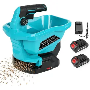Power Seed Spreader Handheld with  2X 2000mAh 20V, Cordless Grass Seed Spreader  Year-Round, Electric Lawn Spreader for Fertilizer, Grass Seed, Salt, Ice Melt, Feed