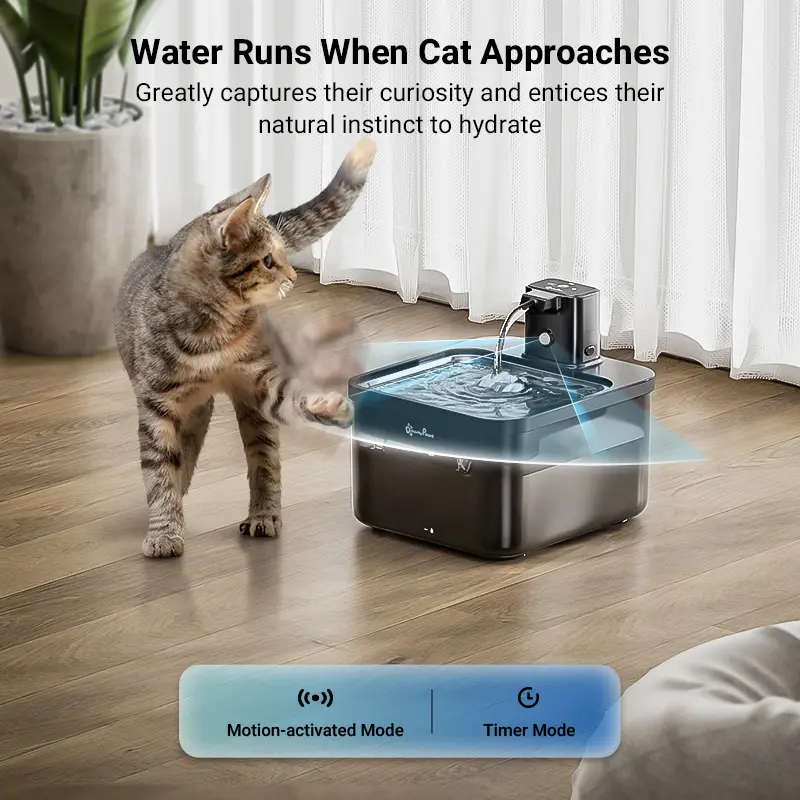 anti spill cat water bowl Katziela No Spill Dog & Cat Water Bowl, 35-oz, White, Medium main image 1