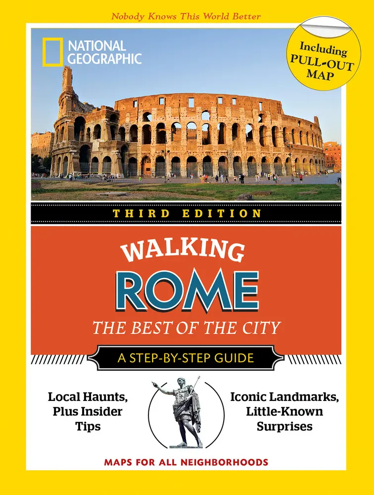 USED Book - National Geographic Walking Rome, 3rd Edition by National Geographic (Paperback) - english