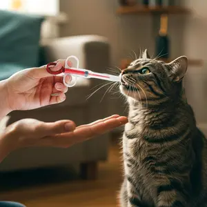 2Pcs Pet Pill Shooter Syringe, Soft Tip Medicine Feeder for Cats Dogs, Oral Dispenser Tool for Liquid & Capsules