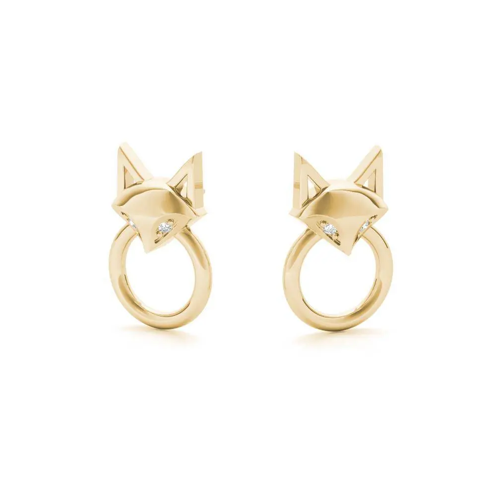 Phoenix Door Knocker Fox Earrings
