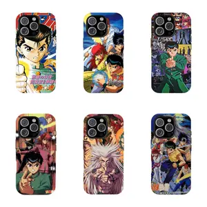 Yu Yu Hakusho Yusuke Urameshi Vintage Manga Collage Phone Case Compatible for iPhone 17Promax 16 15 14 13 12 11 and for Samsung Galaxy S21-S25 Perfect Gift for Fans Her/Him Anime Phone Cases