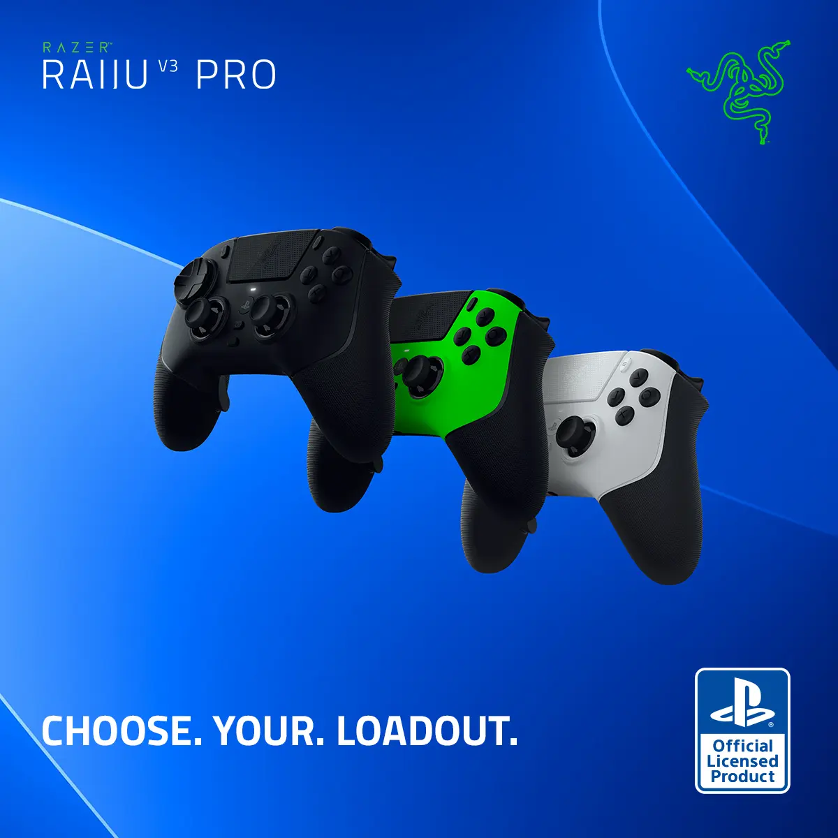Razer Raiju V3 Pro - Wireless Gaming Controller for PlayStation 5 & PC Razer Raiju V3 Pro - Wireless Gaming Controller for PlayStation 5 & PC