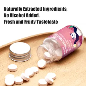 Naturally Whitening Toothpaste tablets-no alcohol,fresh&fruity taste,Safe ingredients&quick clean,Non-foaming and foaming options.Easy carrying and using Fresh breath,Eco-friendly packaging