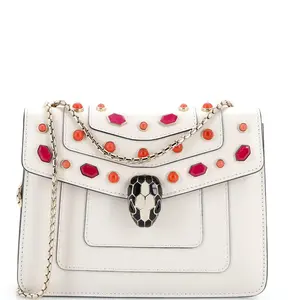 Pre-owned Bvlgari Leather Shoulder Bags Serpenti Forever Shoulder Bag Embellished Mini by Rebag