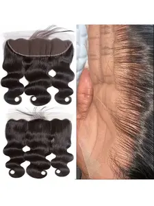 Body Wave Lace Front Closure 13x4 Human Hair Lace Closure Natural Color Lace Front Body Wave Lace Closure