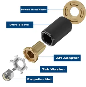 Propeller Flo-Torq II Hub Kit for Mercury Outboard Engine 60-300 HP Verado Mercruiser Alpha Bravo One Drives 15 Spline 835257K1