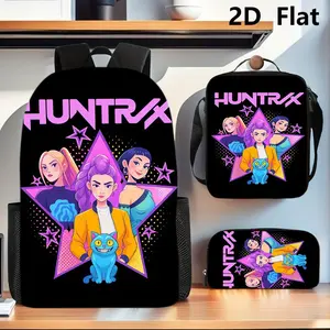 2026 new K-POP Demon Hunters three-piece schoolbag set