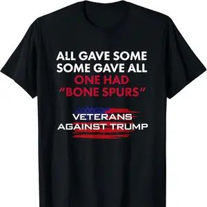 Veterans anti-Trump T-shirt — “Draft Dodger,” bone spurs for vets T-shirt top