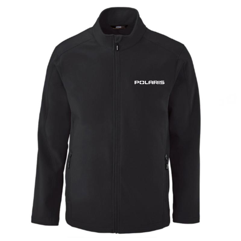 Polaris Men's Indy Snowmobile Black Jacket Fleece Reflective Polyester Zipper Coats Tops Casual Long Sleeve Water-repellent Finish 96% Polyester 4% Spandex Menswear Outdoor Pocket Stretch Stylish Graphic Take The Lead Design